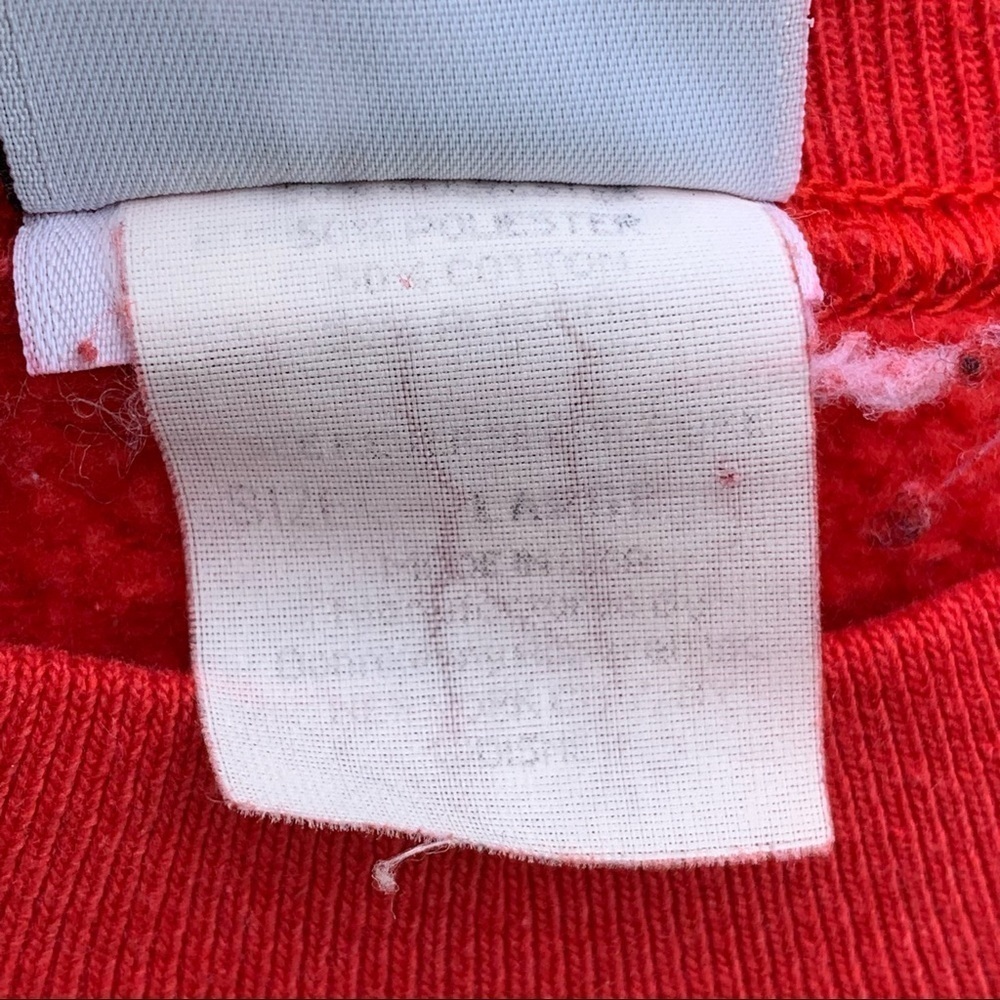 Vintage Mickey & Co Sweatshirt Red Crewneck Plaid Disney World Mickey Mouse - Picture 3 of 6